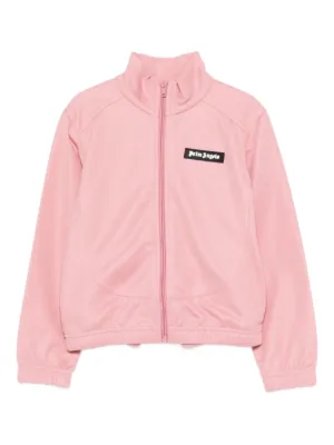 Palm Angels Kids Zipped Track Jacket | Pink | FARFETCH BH