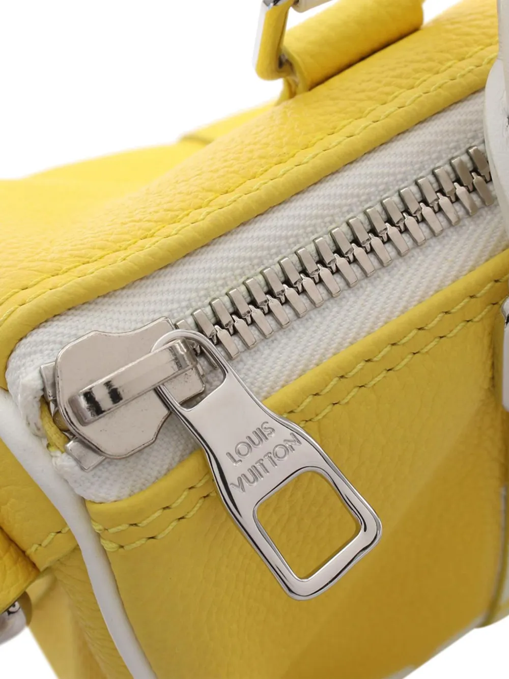 Louis Vuitton Pre-Owned 2021-2025 Virgil Abloh Leather Keepall XS satchel | Pre-Owned | Image 2