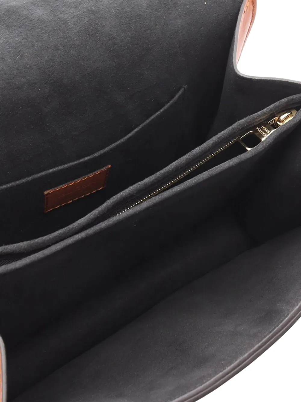 Pre-owned Louis Vuitton 2019 Monogram Reverse Dauphine Mm Satchel In Brown