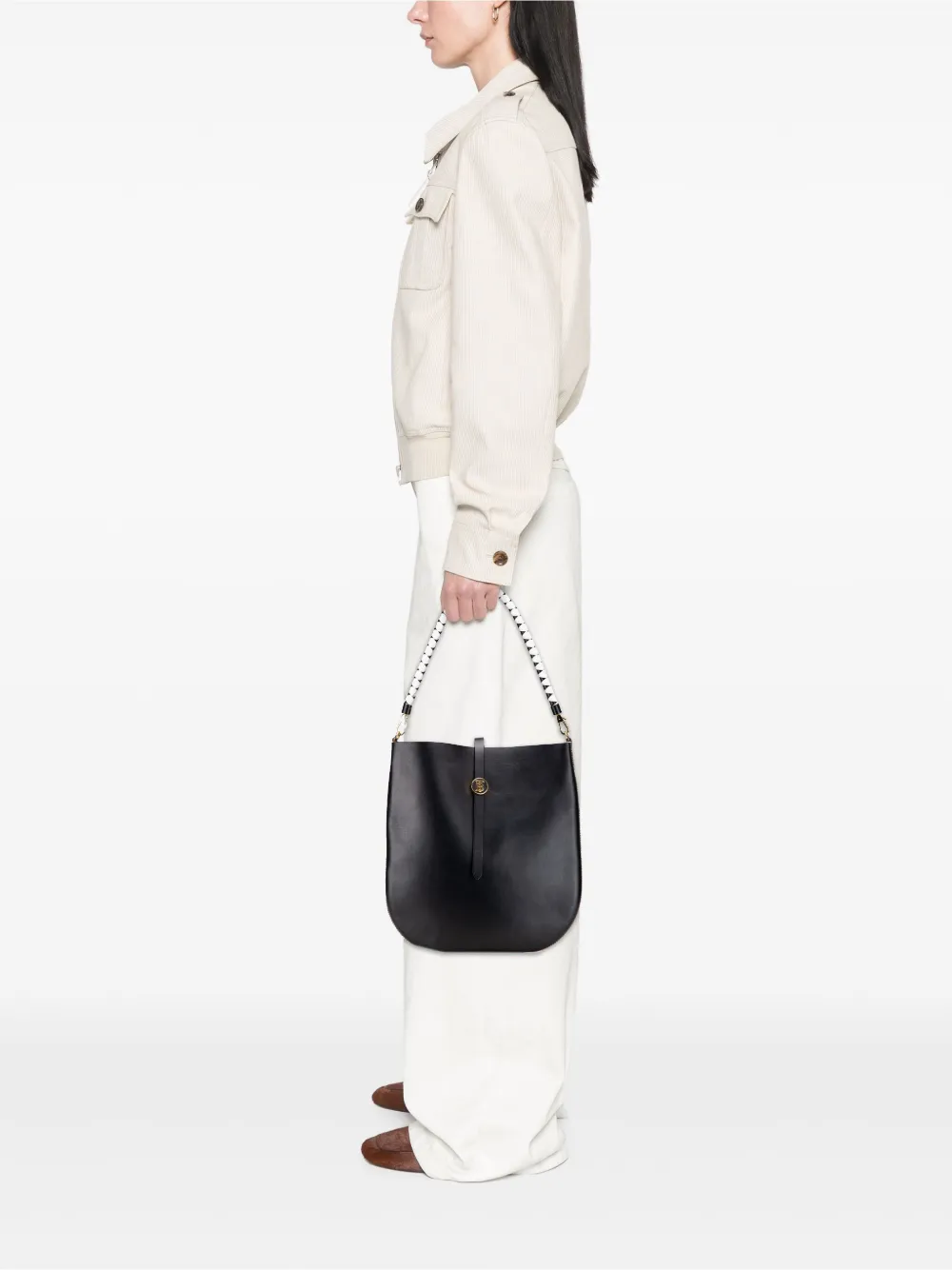 Burberry Pre-Owned 2018-2025 Leather TB Anne hobo bag | Pre-Owned | Image 2