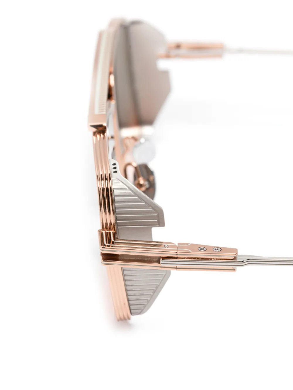 T Henri Eyewear Mulsanne zonnebril met geometrisch montuur Goud