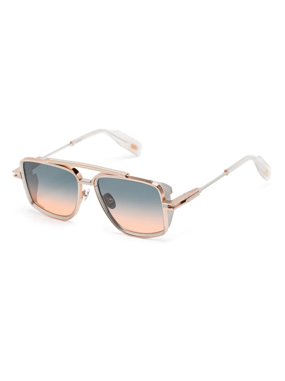 T Henri Eyewear Mulsanne geometric-frame sunglasses - Goud
