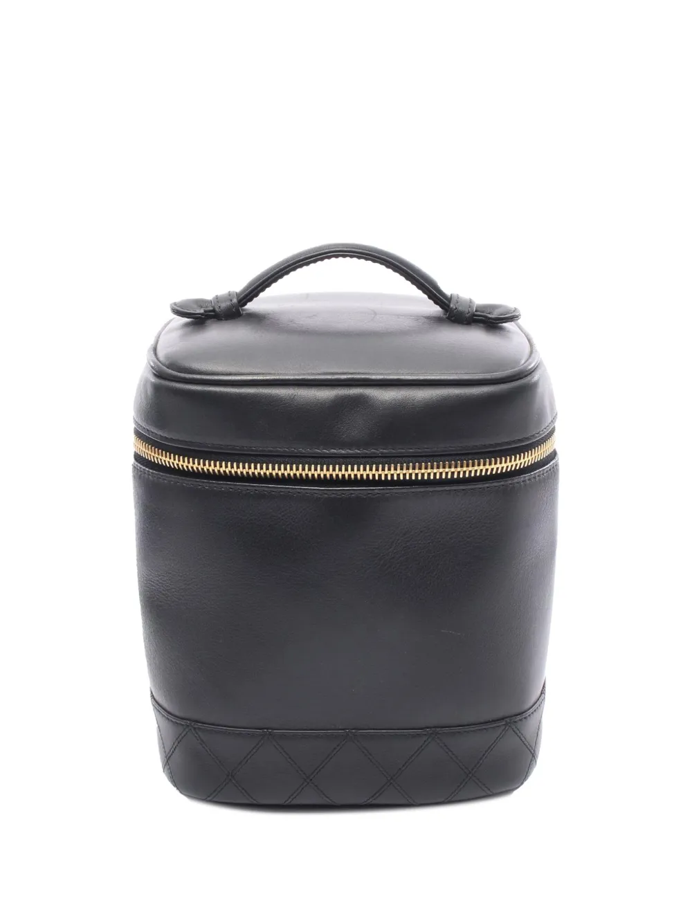 CHANEL Pre-Owned 1996-1997 ココマーク レザーケース バニティバッグ - ブラック CHANEL Pre-Owned 1996-1997 ココマーク レザーケース バニティバッグ - ブラック