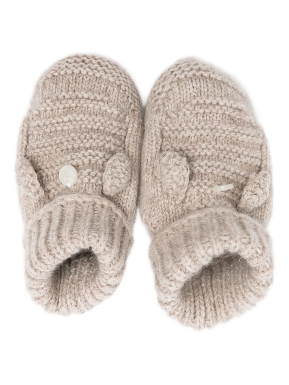 Tartine Et Chocolat Knitted Booties In Neutral