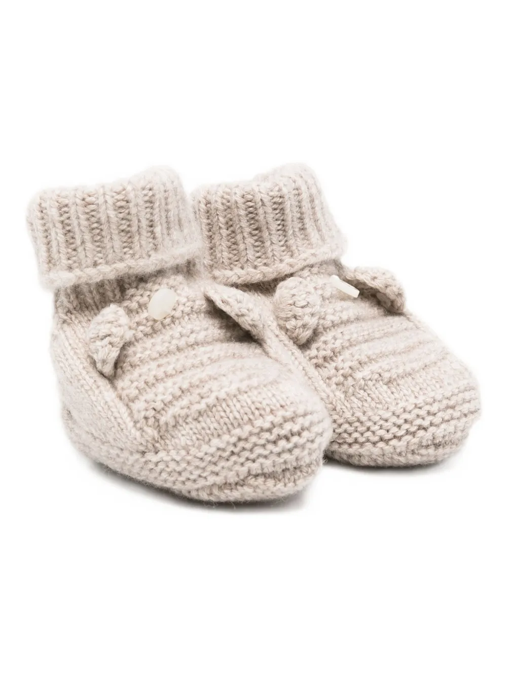Tartine Et Chocolat Babies' Knitted Booties In Neutral
