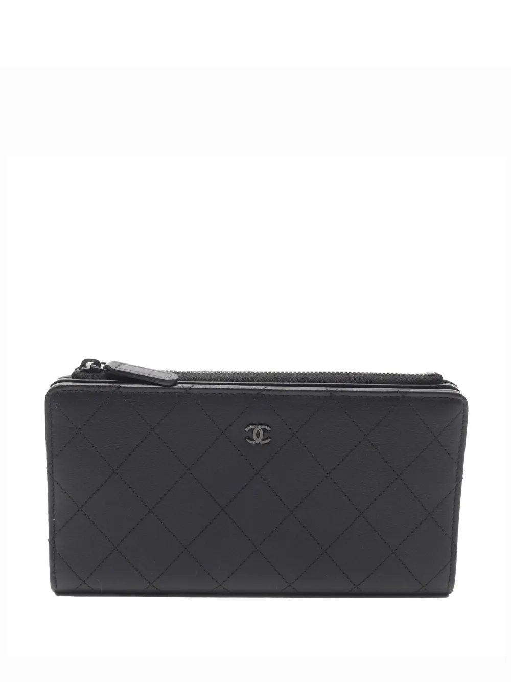 CHANEL Pre-Owned 2021-2025 Quilted Calfskin So Black Bifold Wallet long wallets | Black | Image 1