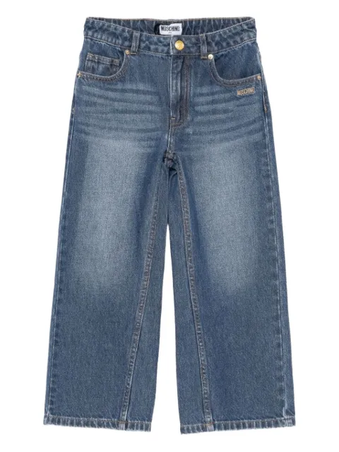 Moschino Kids pantalones con aplique Teddy Bear