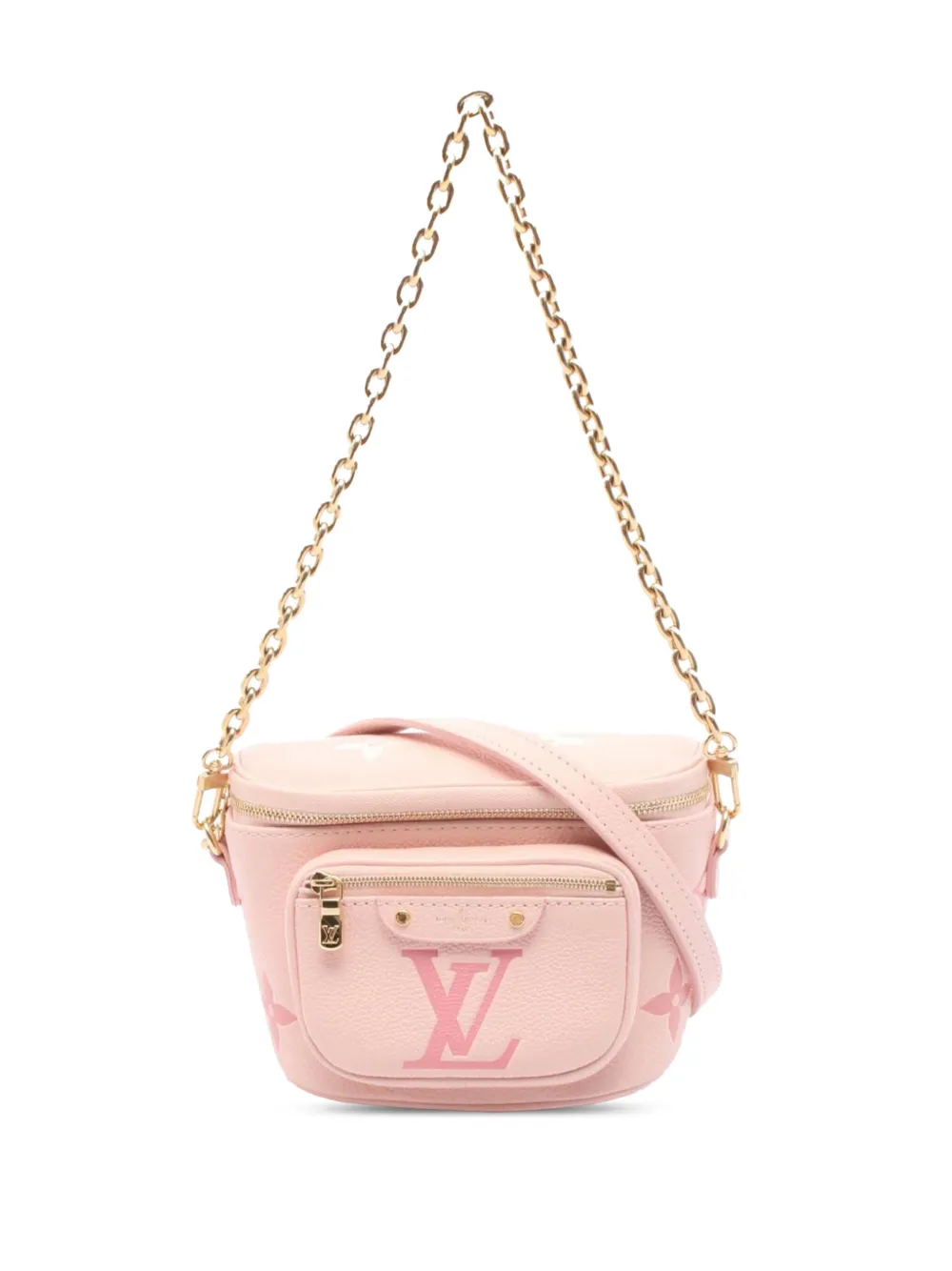 Louis Vuitton Pre-Owned 2021-2025 Monogram Empreinte Giant By The Pool Mini Bumbag satchel | Pink | Image 1
