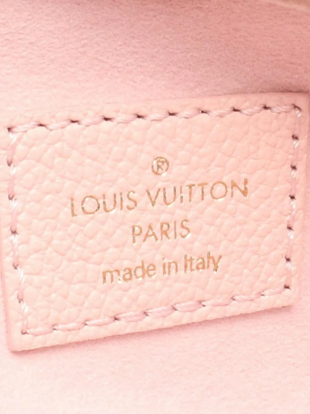 Pre-owned Louis Vuitton 2021-2025 Monogram Empreinte Giant By The Pool Mini Bumbag Satchel In Pink