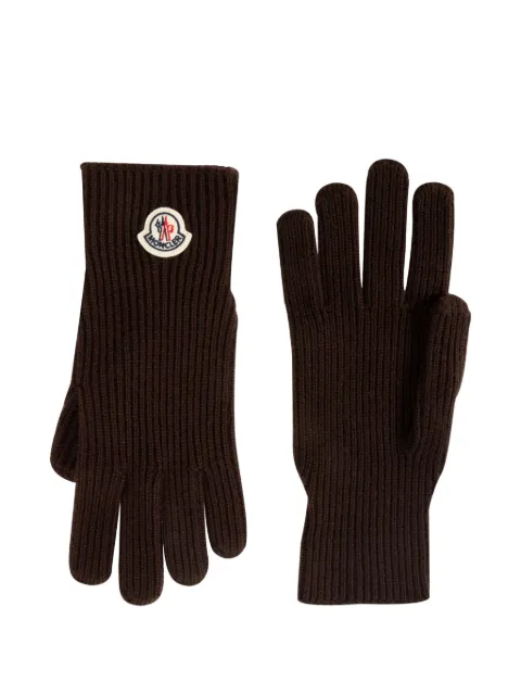 Moncler logo-patch gloves