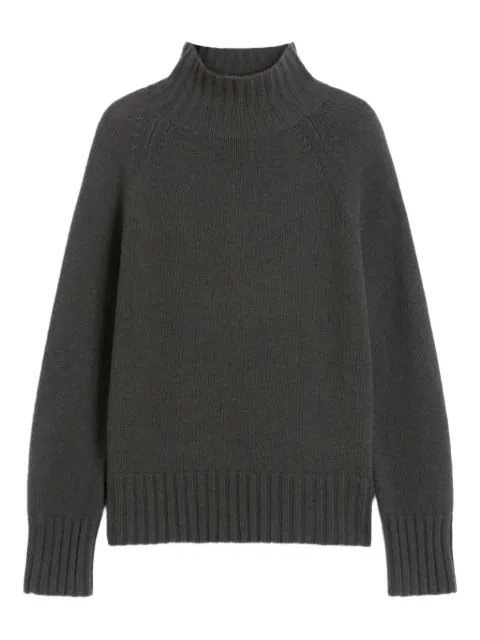'S Max Mara suéter tejido de canalé con cuello de tortuga