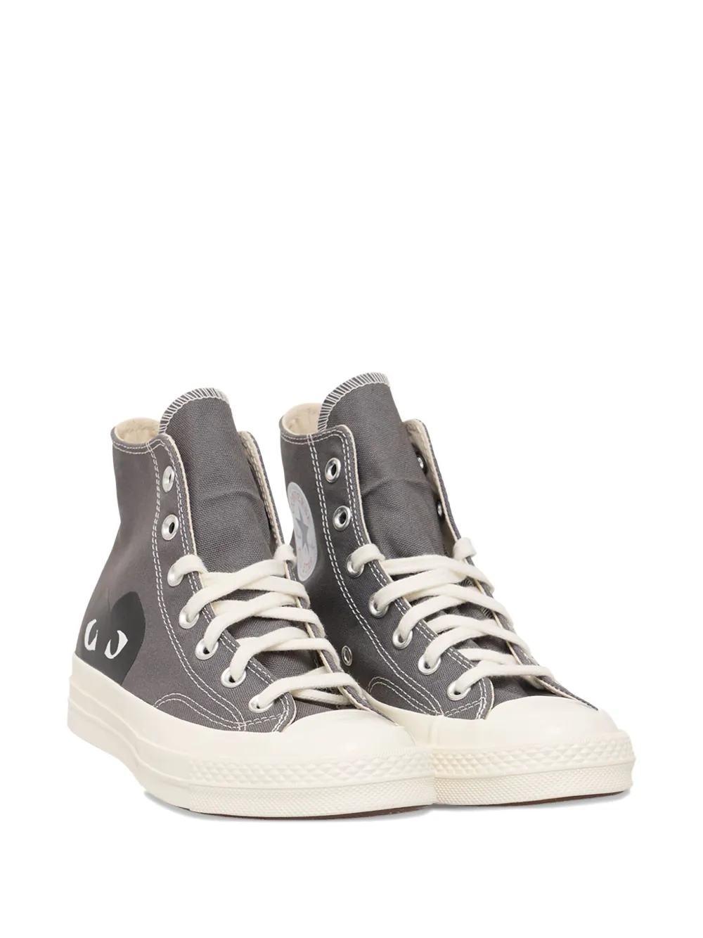 Comme Des Garçons Play X Converse Chuck 70 High-top Sneakers In Gray