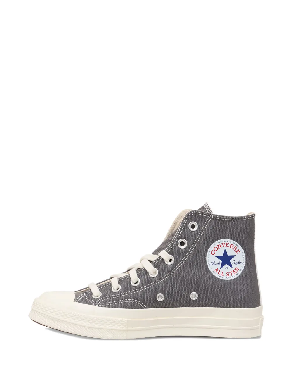 Comme Des Garçons Play X Converse Chuck 70 High-top Sneakers In Gray