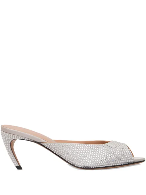 The Attico 65mm crystal-embellished sandals