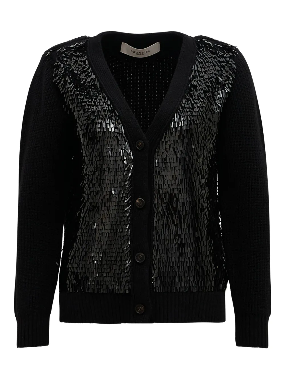Golden Goose sequin-embellished cardigan | Black | Image 1