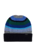 Paul Smith striped wool hat - Blue