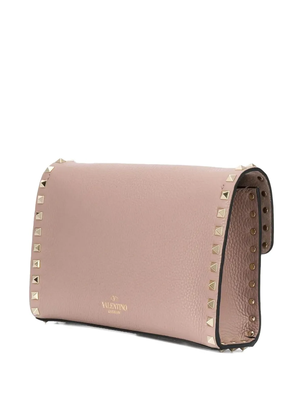 Valentino Small Rockstud Flap Crossbody Bag In Pink