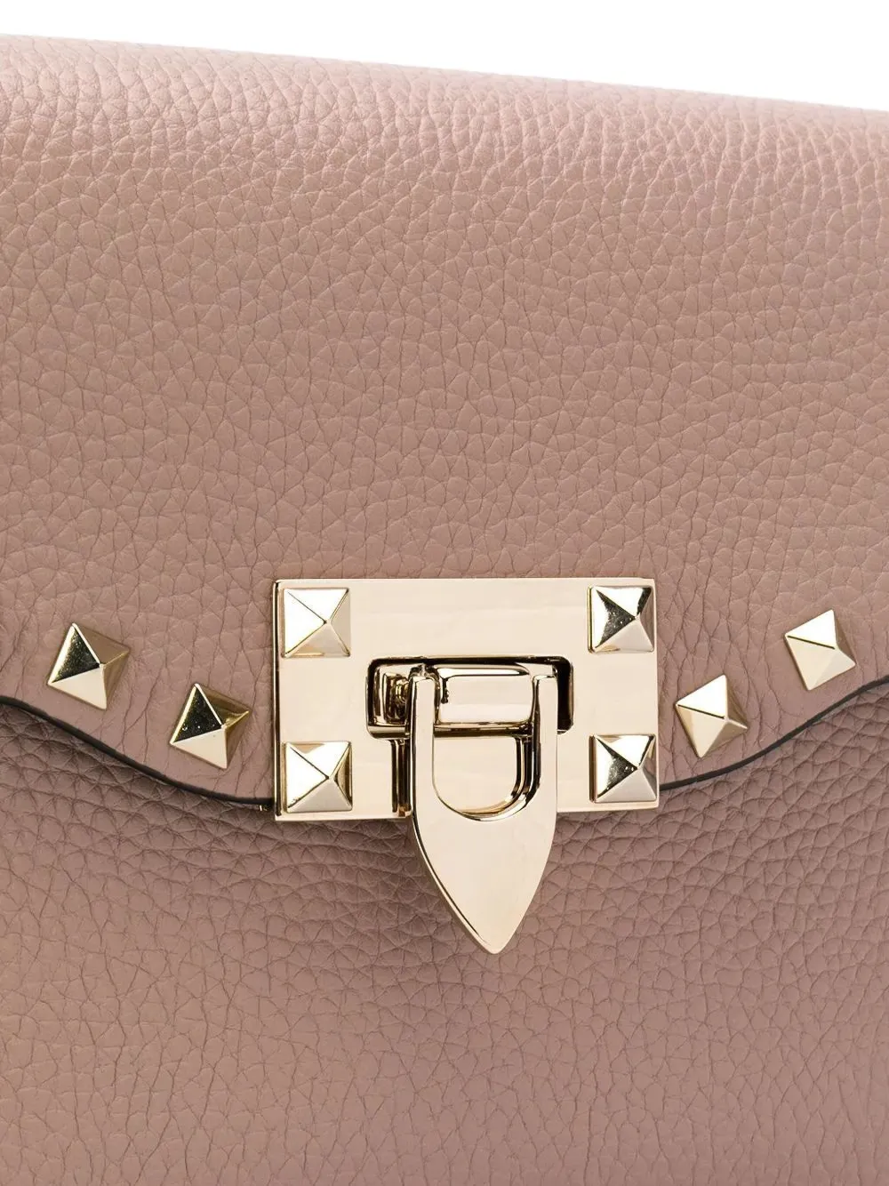 Valentino Small Rockstud Flap Crossbody Bag In Pink