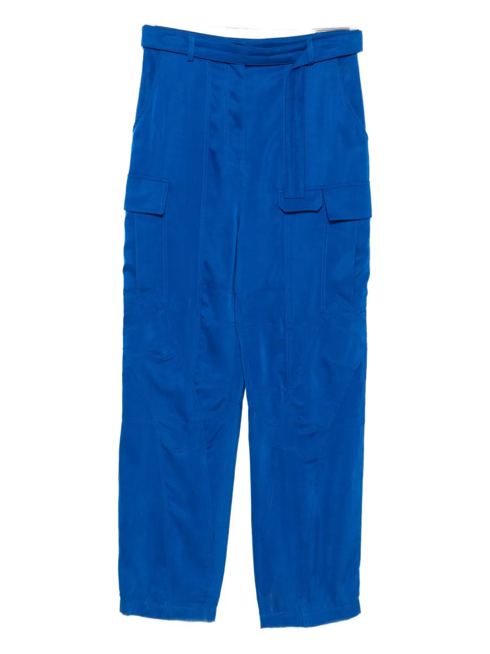 Ferragamo belted cargo trousers - BLUE