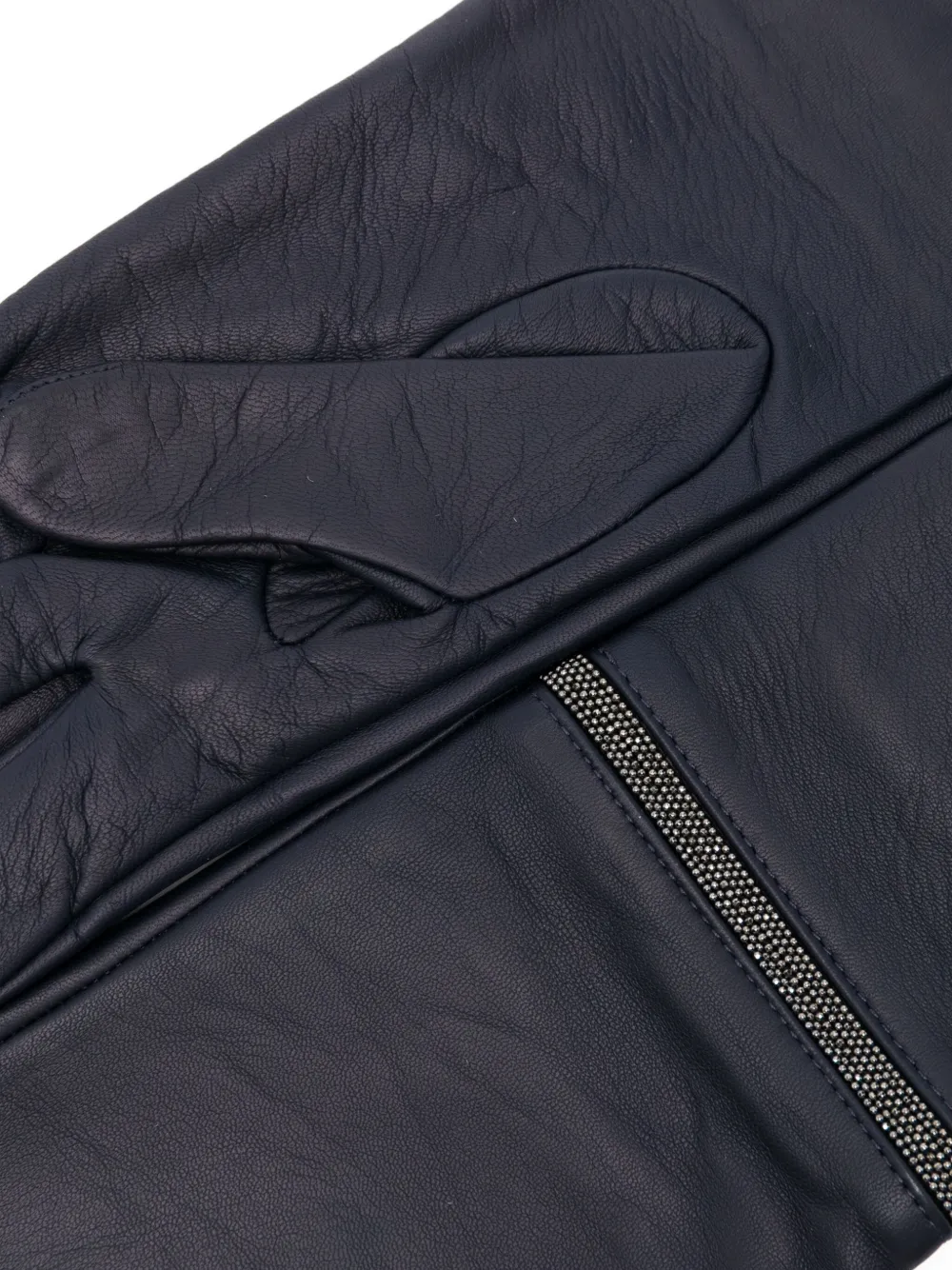 Peserico Handschoenen verfraaid met kralen Blauw