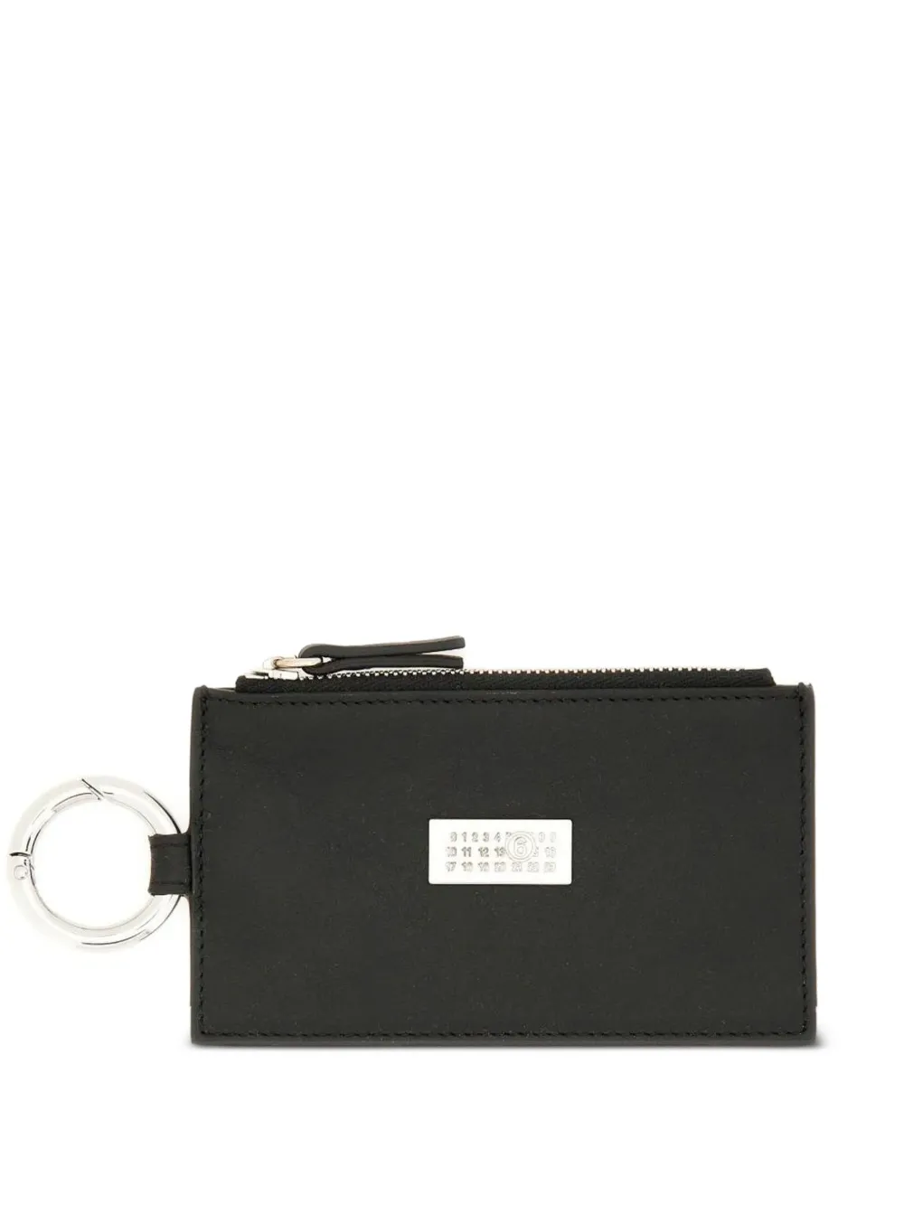 MM6 Maison Margiela zip ring wallet | Black | Image 1