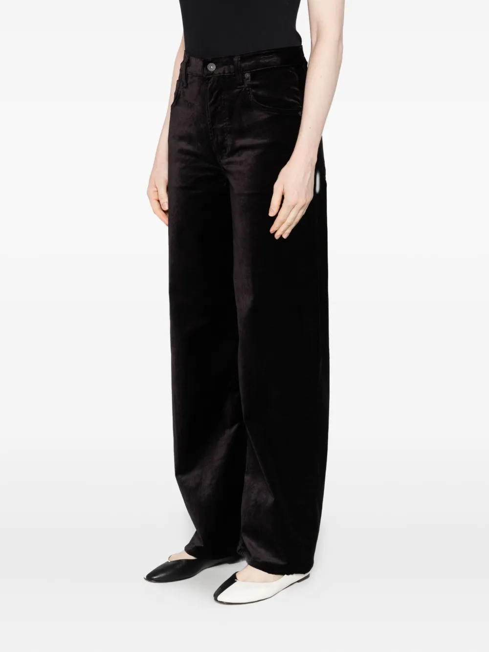 Citizen Of Humanity Straight-leg Trousers In Black
