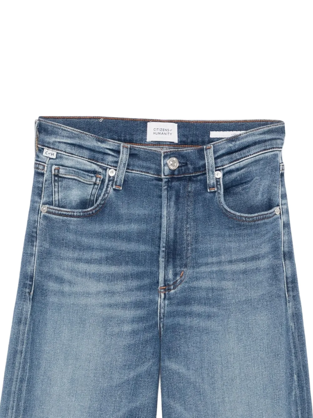 Citizens of Humanity Lyra long wide leg Blauw