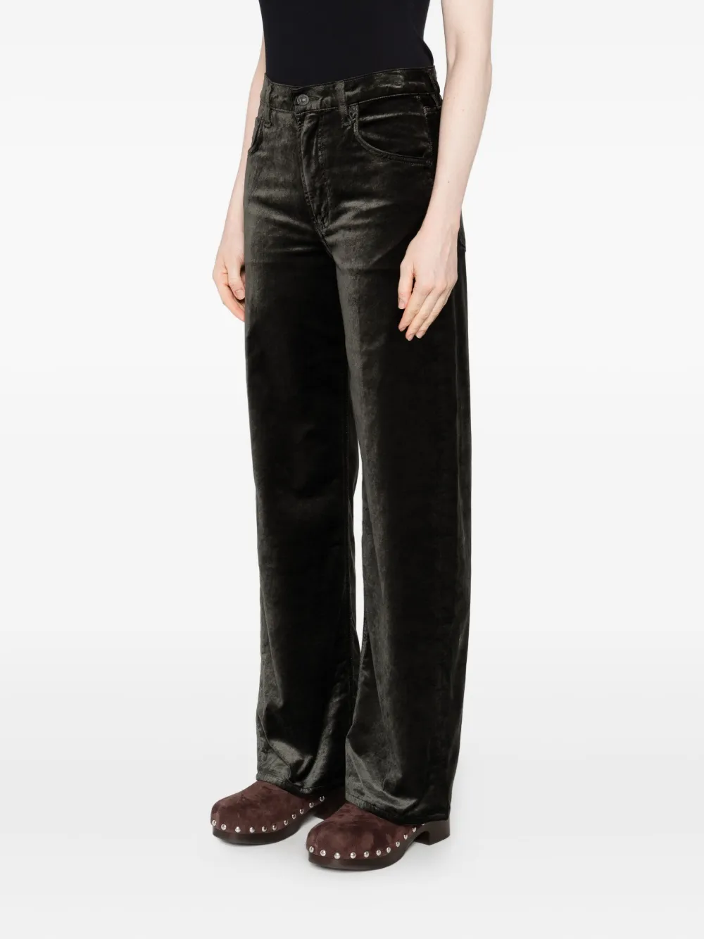 Citizen Of Humanity Straight-leg Trousers In Green