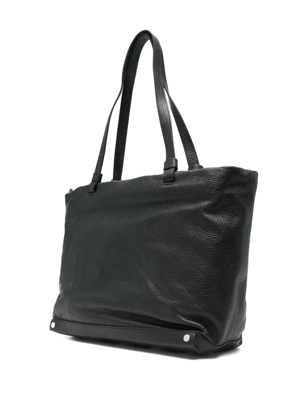 Cromia leather tote bag - Zwart