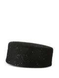 Maison Michel sequin-embellished cashmere hat - Black