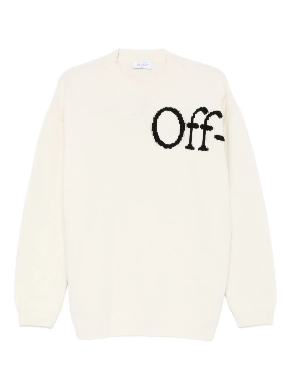 Off-White suéter con logo en intarsia | blanco | Image 1