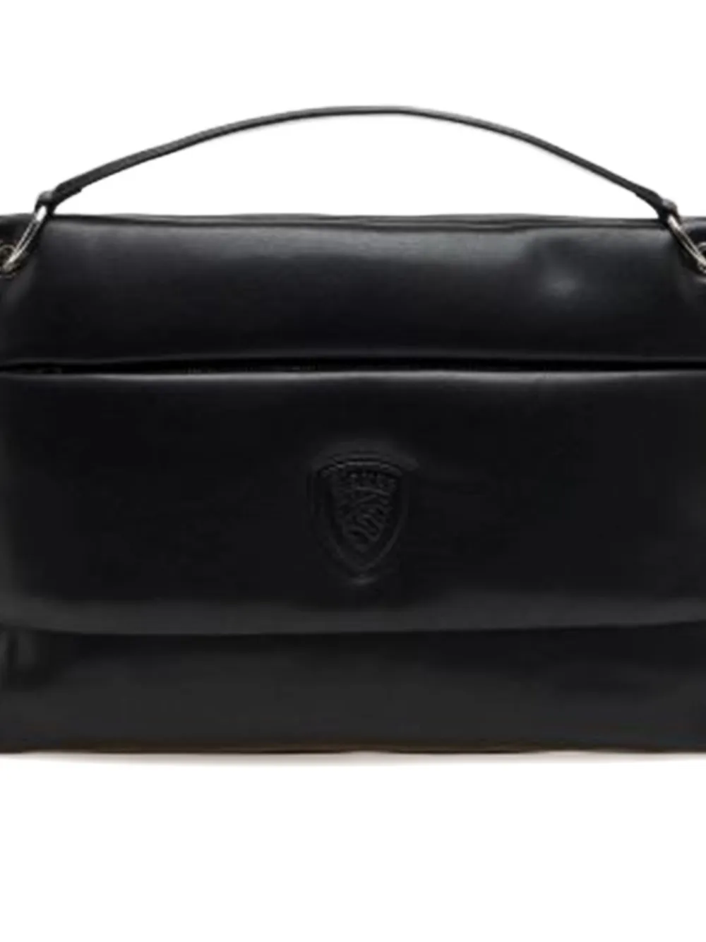 Blauer Quilted Top-handle Shoulder Bag In Black