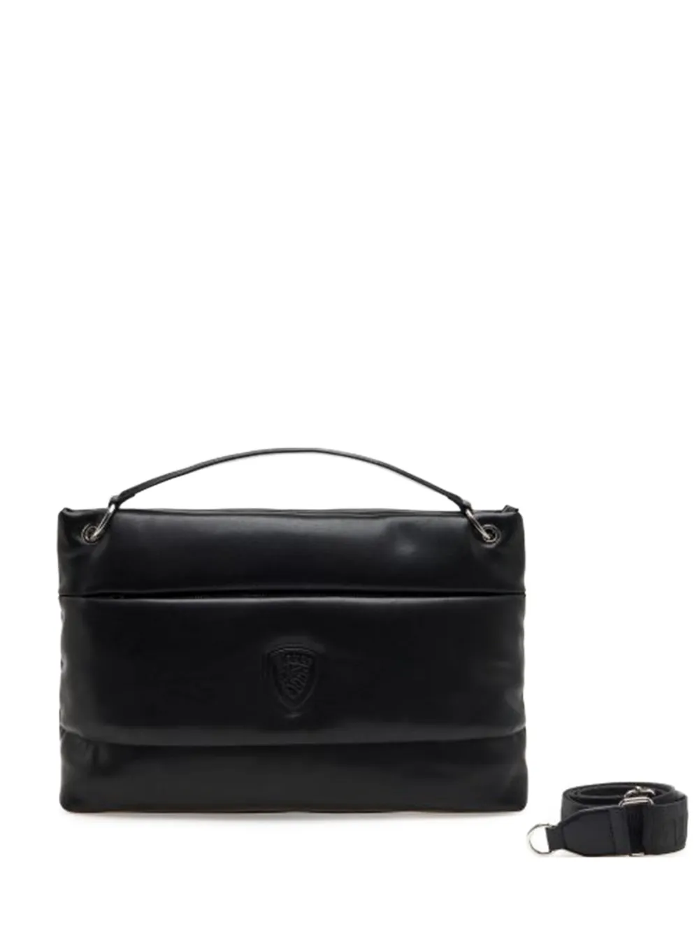 Blauer quilted top-handle shoulder bag - Black