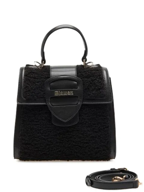 Blauer Bolsa tote com pelos