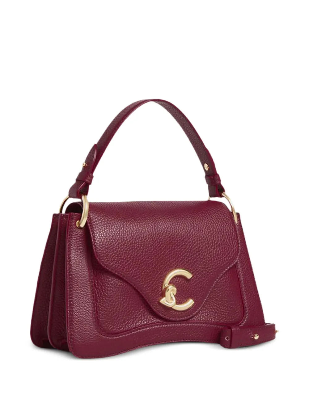 Coccinelle petit sac porté épaule C-Me en cuir à rabat | Image 2