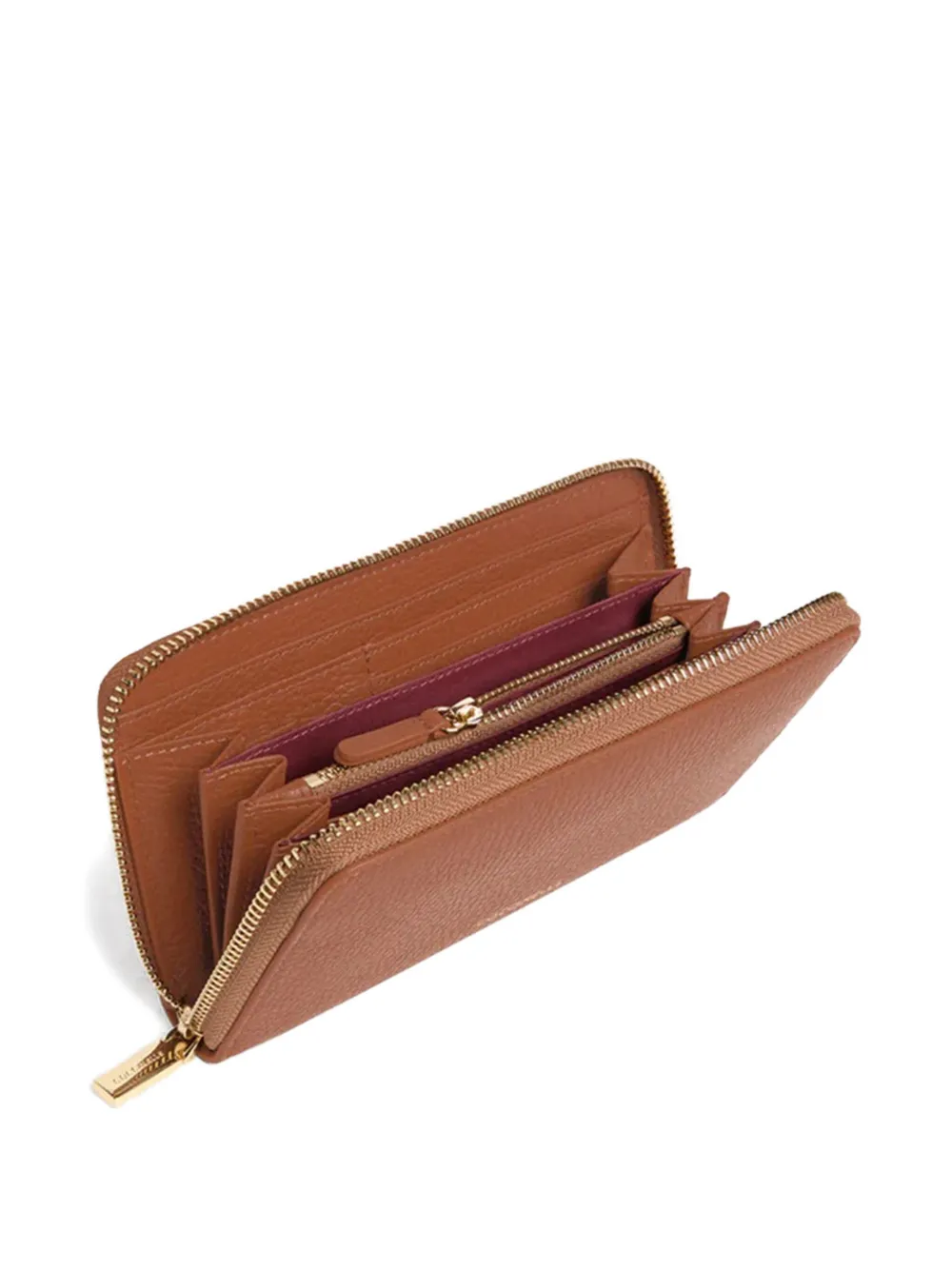 Coccinelle C-Me logo-plaque wallet - Bruin