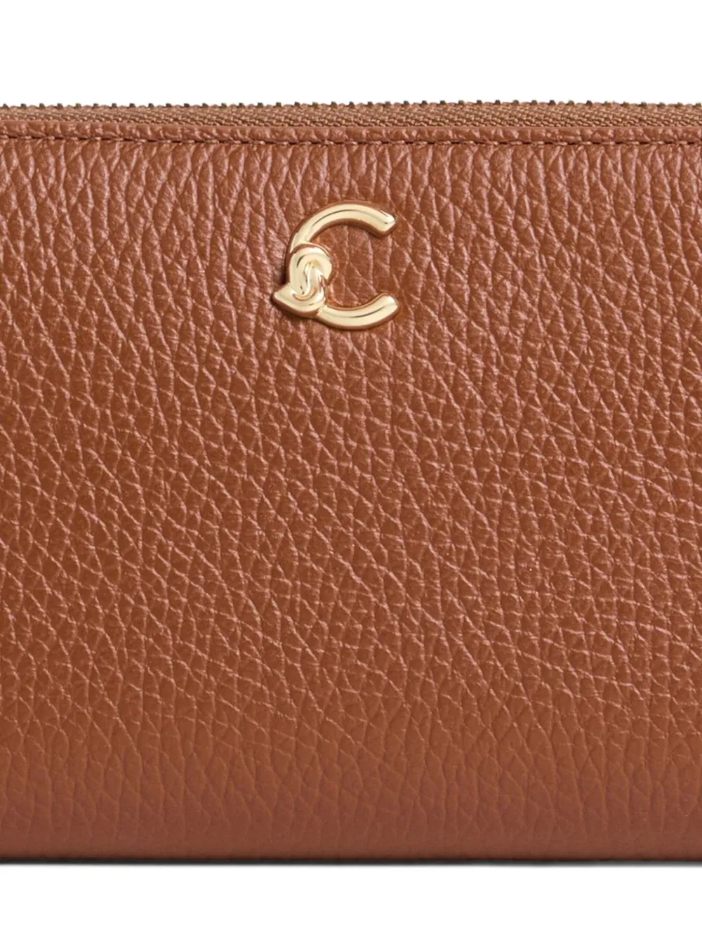 Coccinelle C-Me portemonnee met logoplakkaat Bruin