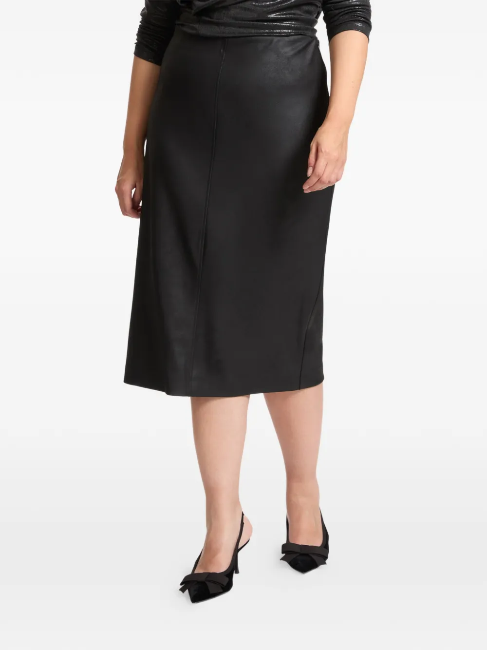 ELENA MIRO` seam skirt - Zwart