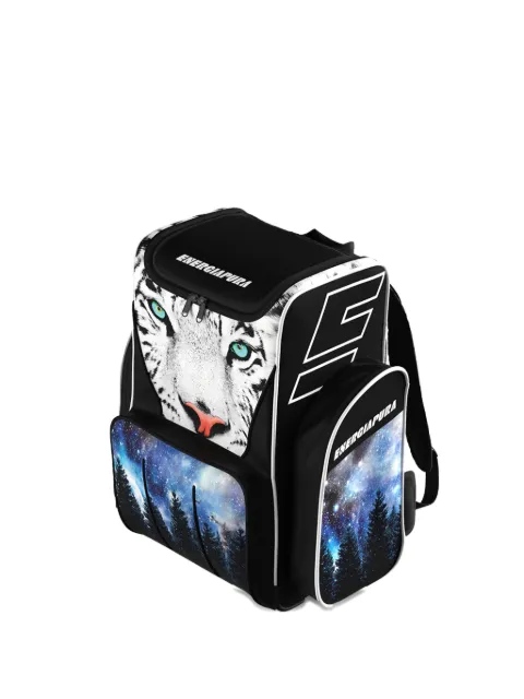 ENERGIA PURA tiger-print galaxy backpack