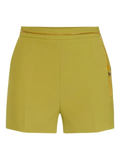 Elisabetta Franchi shorts con detalle de borlas y cadena