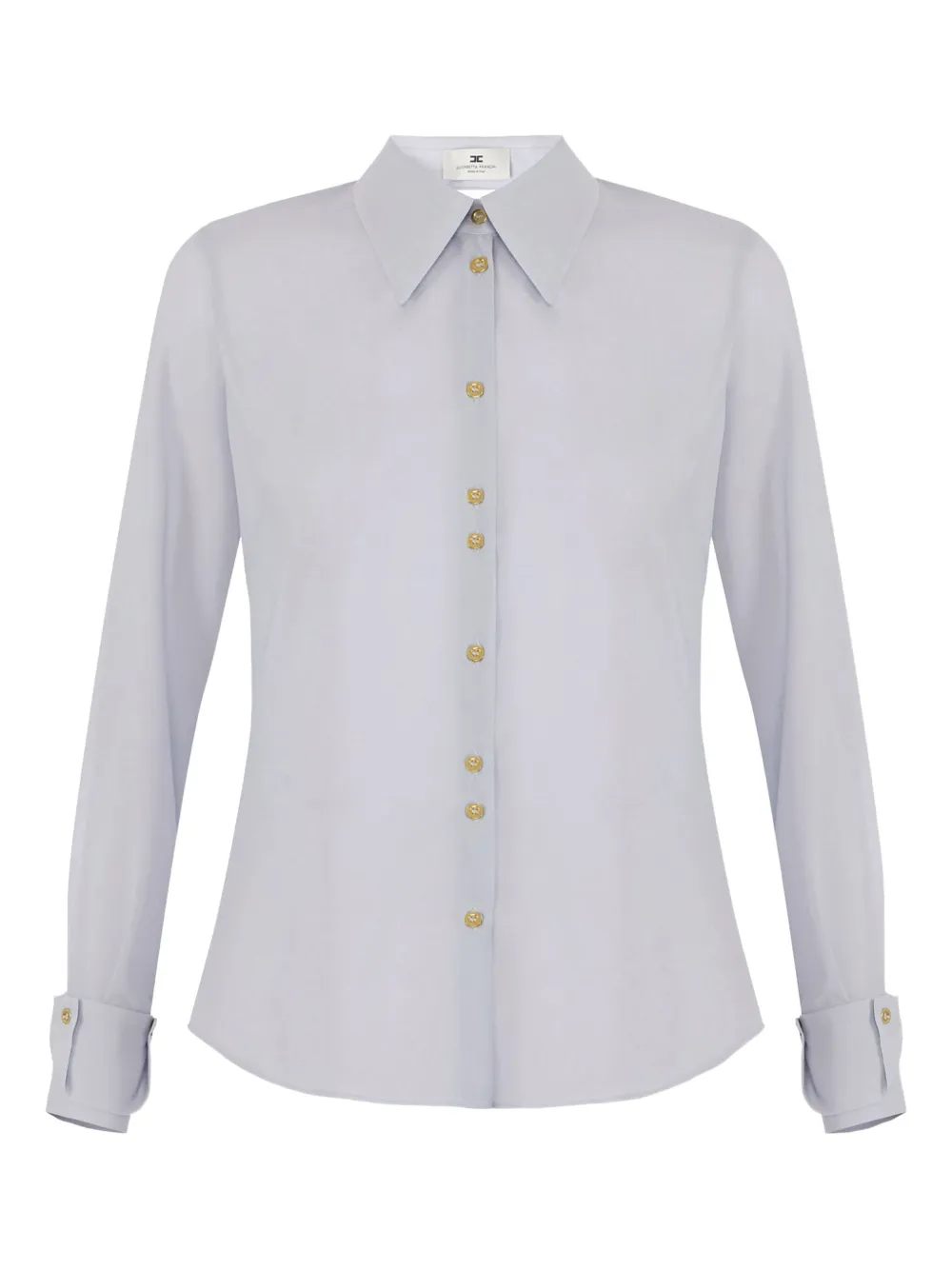 Elisabetta Franchi button-front backless shirt | Neutrals | Image 1