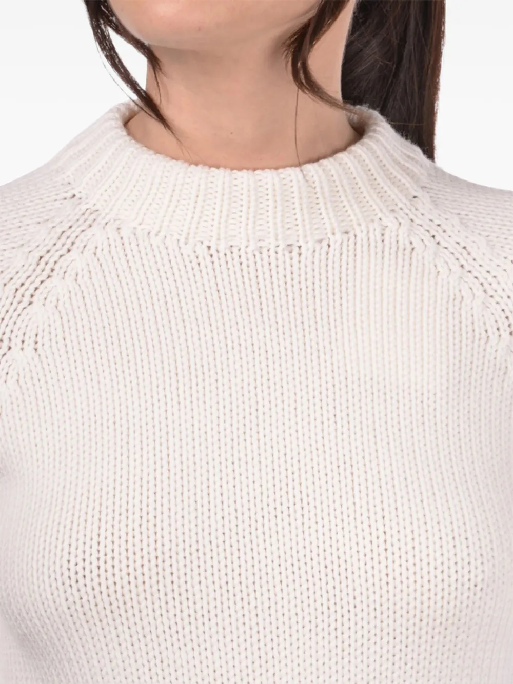 Gran Sasso Wollen trui met raglanmouwen Wit