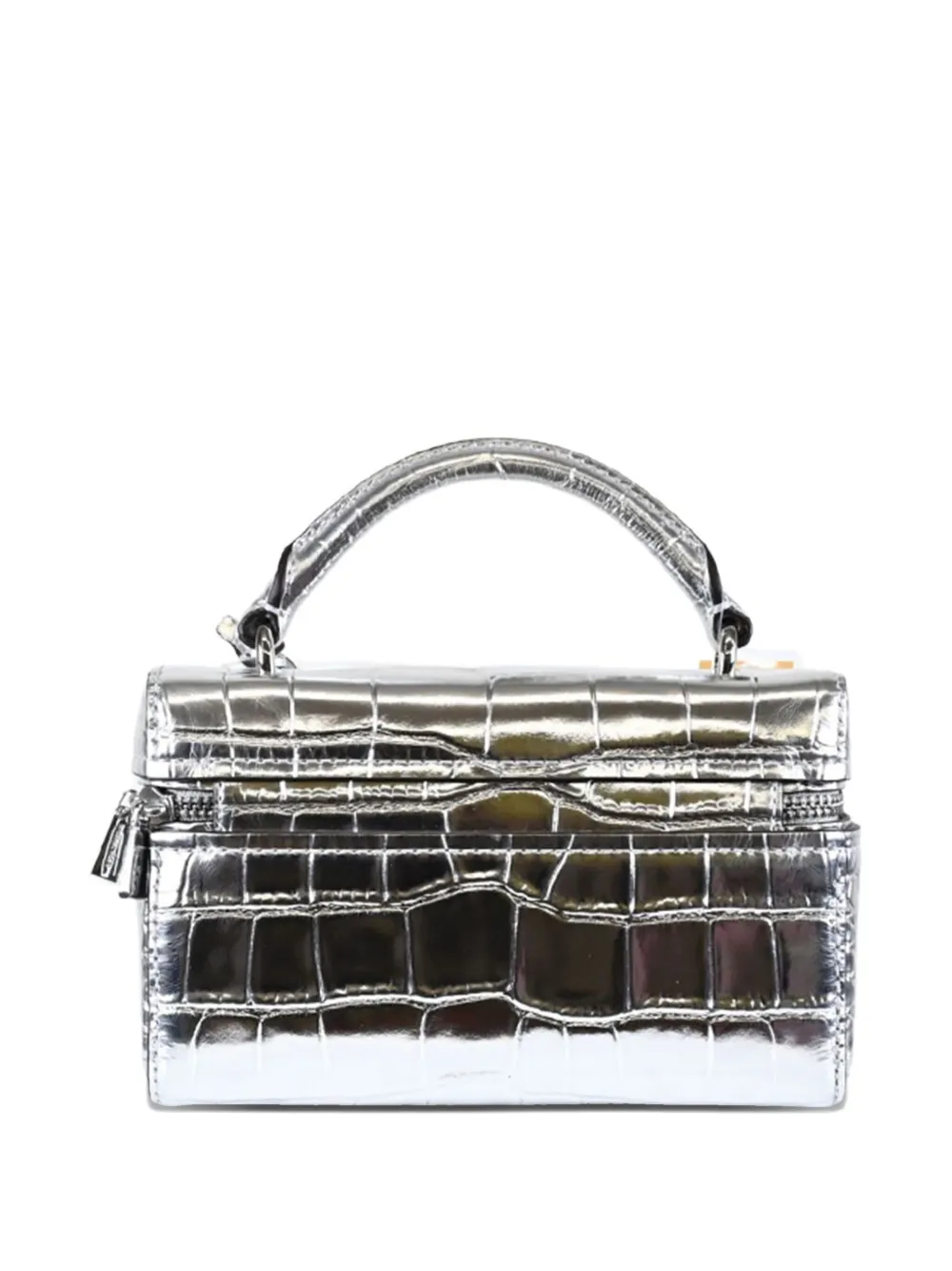 Michael Kors Tas met handvat en krokodillen-reliëf - Metallic