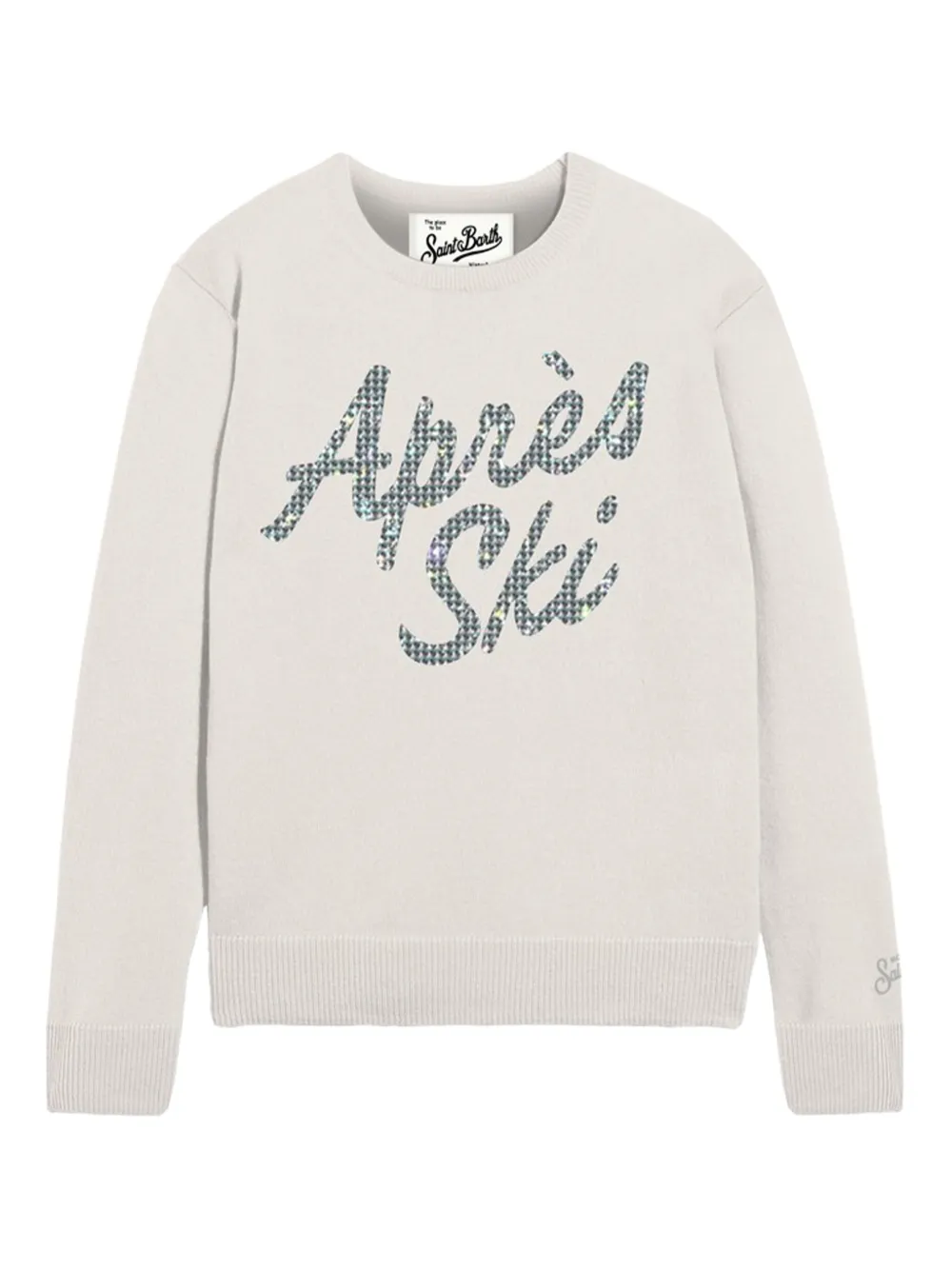 MC2 Saint Barth lettering-detail sweater | Grey | Image 1