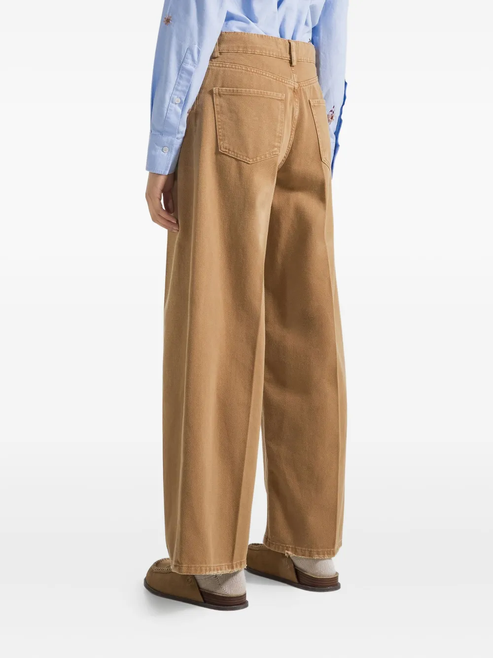 Seventy Whiskering-effect Jeans In Brown