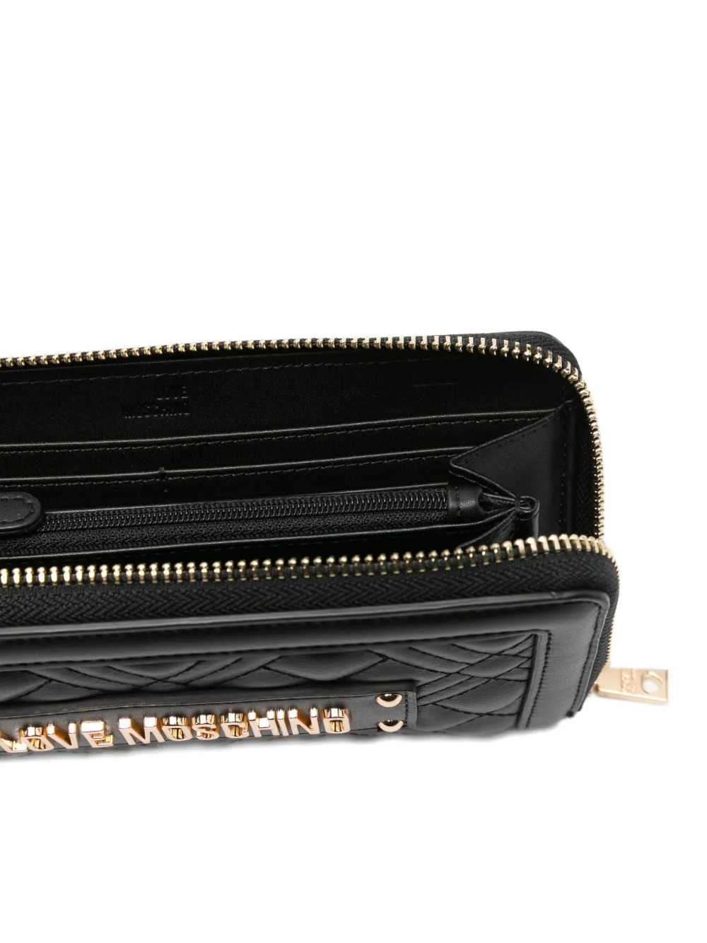 Love Moschino Quilted Wallet In Black
