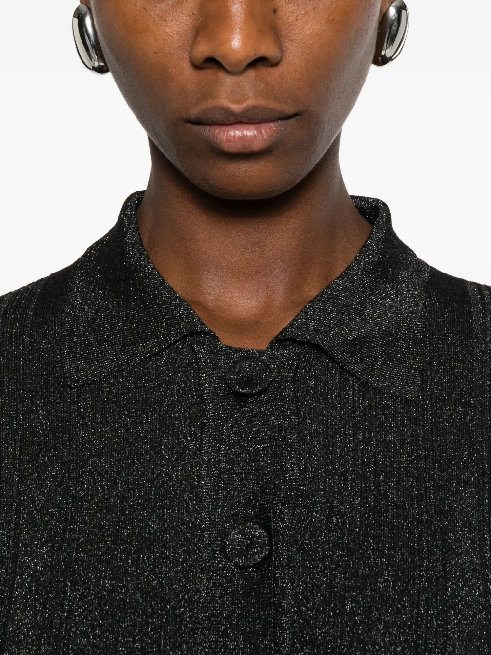 Twinset Button-up Cardigan In Gray