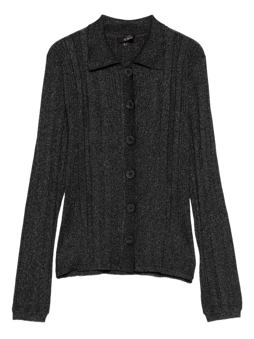 Twinset Button-up Cardigan In Gray