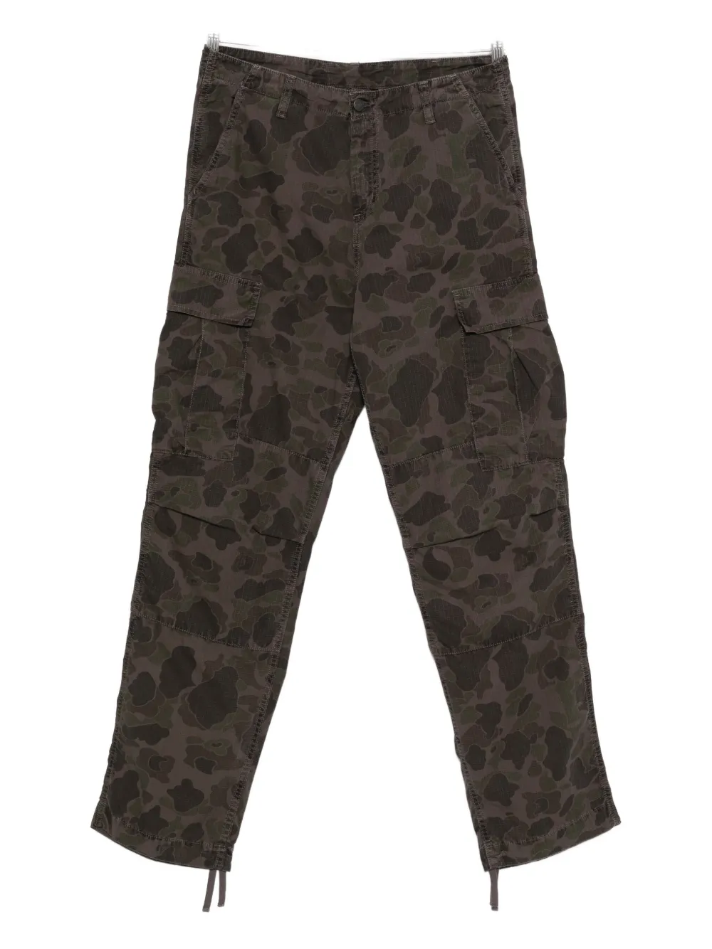 Carhartt Duck Cargo Trousers In Brown