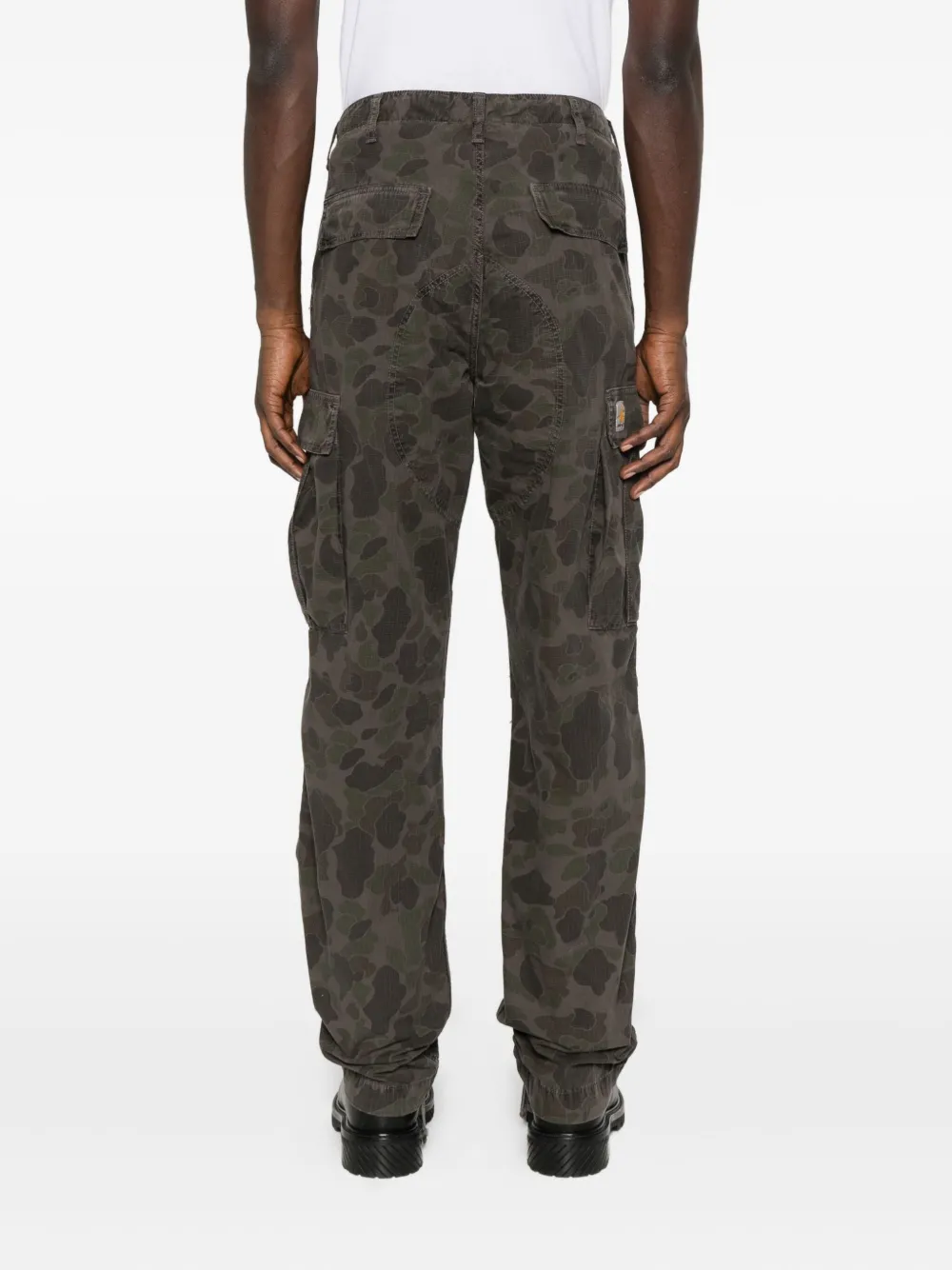 Carhartt Duck Cargo Trousers In Brown